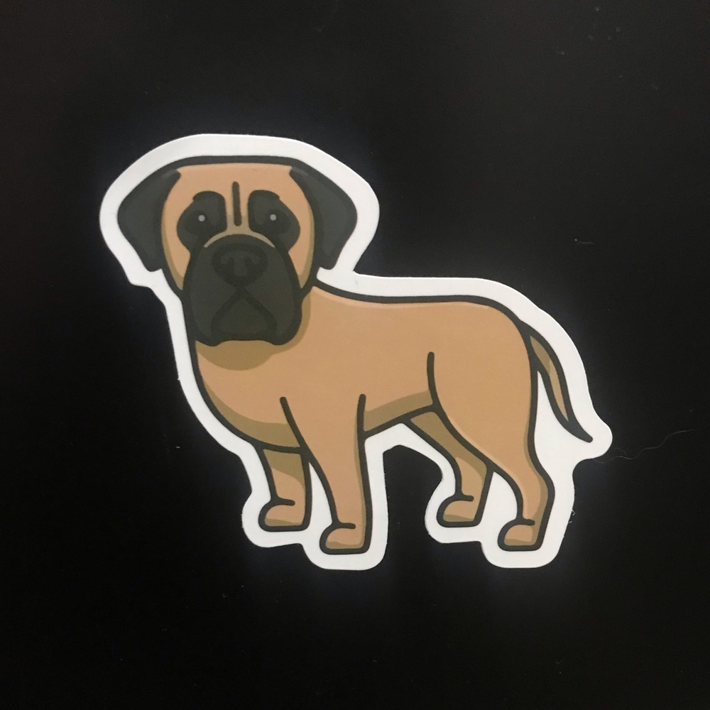 Bullmastiff or Great Dane Dog Sticker
